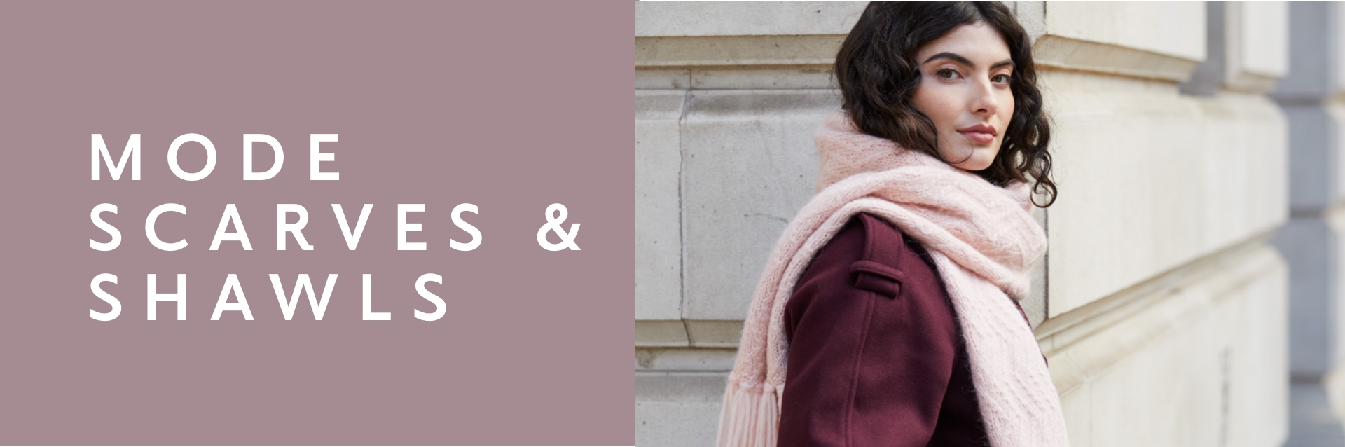 MODE Scarves Shawls Hero Banner
